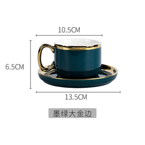 200ml Ceramic Tea Cup And Saucer Set