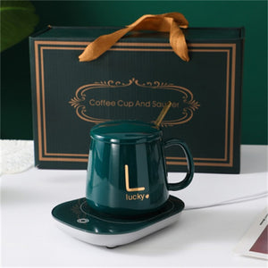 55 Degrees Warm Cup Heating Coaster Mug